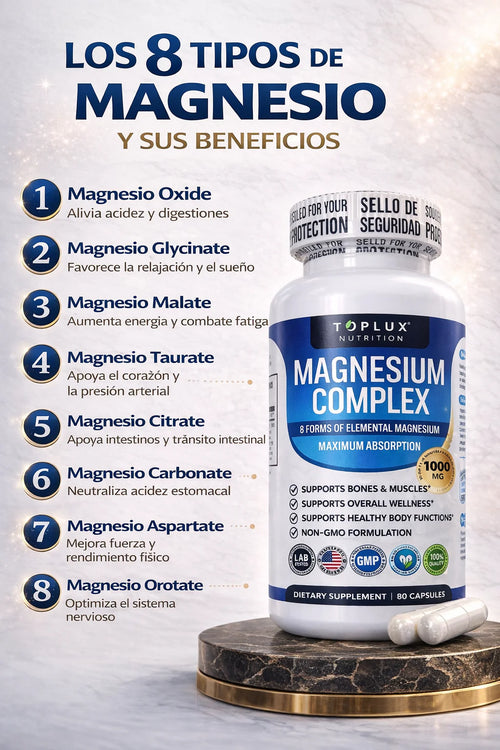 💎2x1 Magnesium Complex ORIGINAL 1000mg 8 en 1