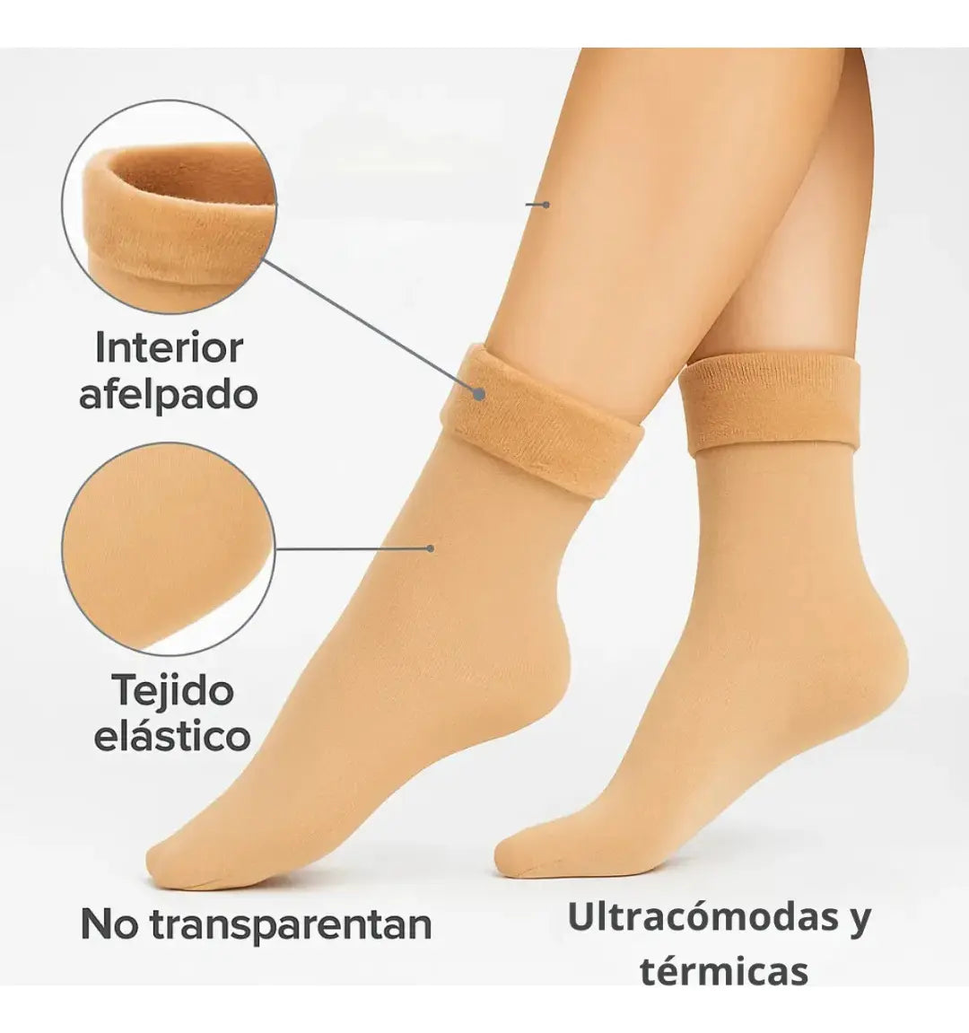 🧦 Calcetines Térmicos Suaves De Algodón Para Mujer Invierno 🧦